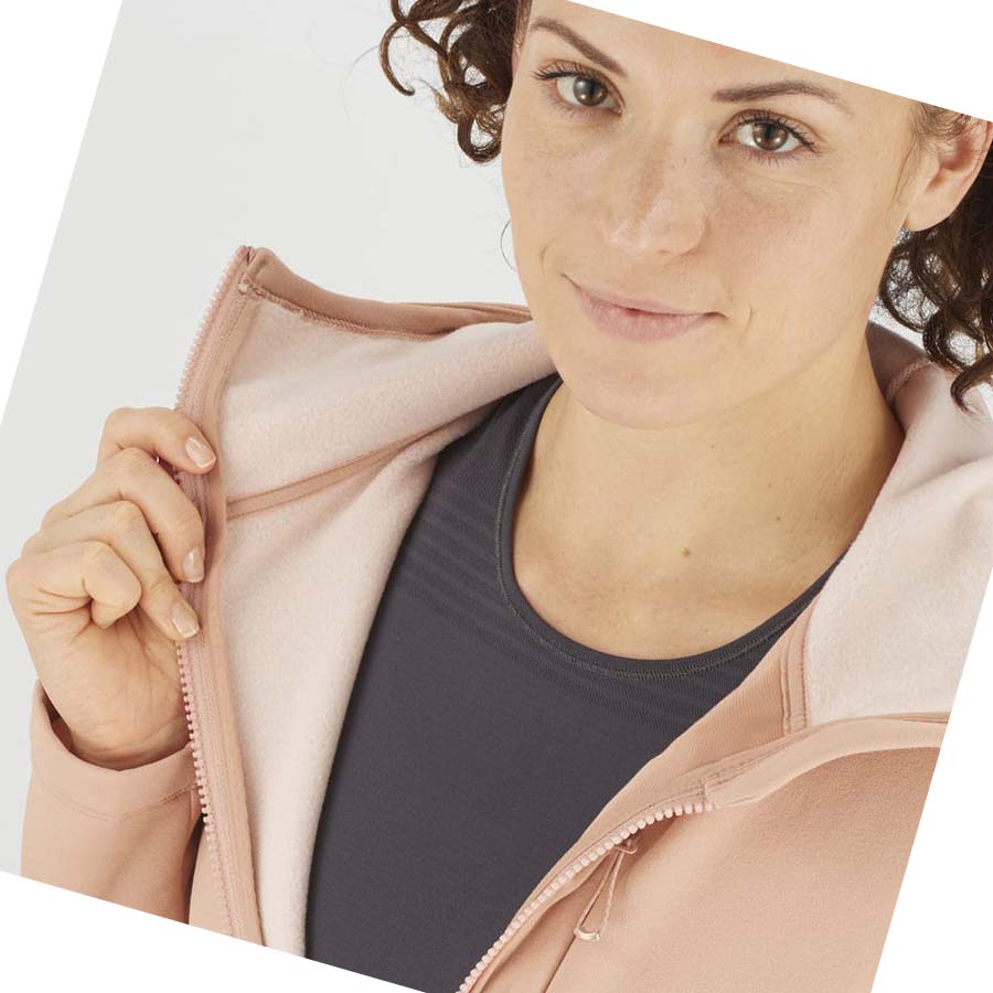 Sudadera Con Capucha Salomon ESSENTIAL XWARM Mujer Rosas | MX 2503YXF